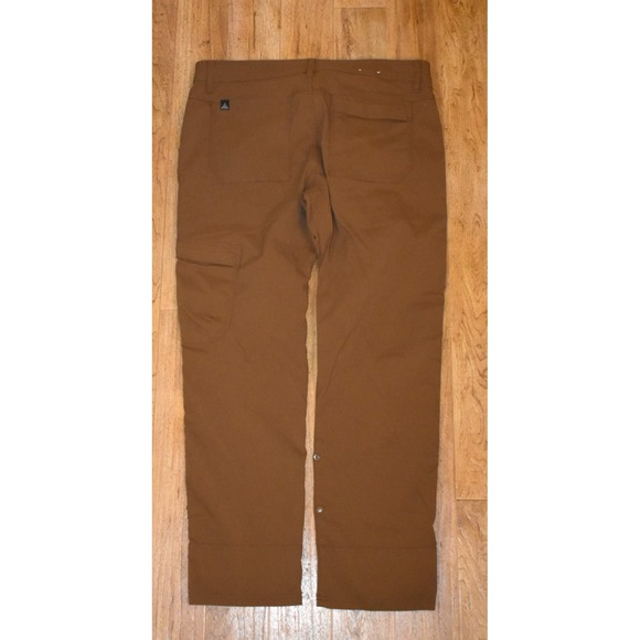 Prana Men's 36x28.5 Stretch Zion Straight Leg Cargo Pants Brown - Picture 3 of 5